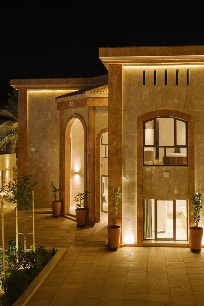 Le site de la Villa Hegra au centre d'AlUla