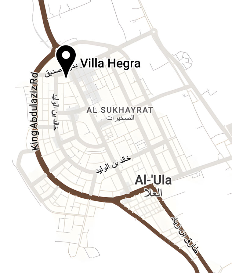 Map of the Villa Hegra